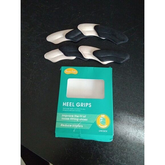 heel grips inside shoe cushion 4 black & 4 beige - Picture 1 of 5